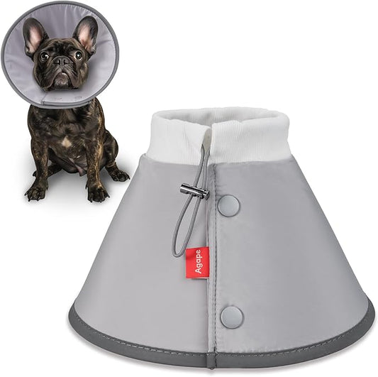 Agape Soft Dog Cone for Small Dogs & Cats, Comfy Dogs Recovery Collar After Surgery, Adjustable E Collar Alternative to Stop Licking, Protective Elizabethan Collars for Pup, Comfortable Dog Cones-PurrikoPets
