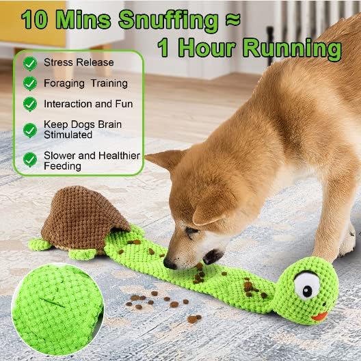 Dog Squeak Toys Dogs Enrichment Treat Dispensing Puzzle Toys Interactive Dog Toys for Large Medium Small Dogs-PurrikoPets