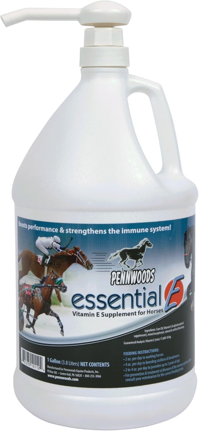 Essential E: Equine Vitamin E Supplement for Horse Health, Performance, Recovery & Nutrition - 1 Gallon-PurrikoPets
