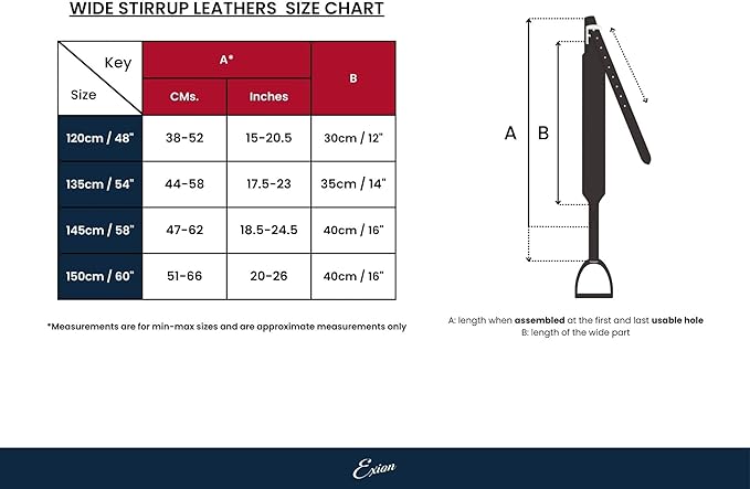 Exion Wide Stability Stirrup Leathers for English Saddles | Premium Cowhide Leather | Enhanced Leg Stability & Comfort | Sizes: 48" to 62"-PurrikoPets