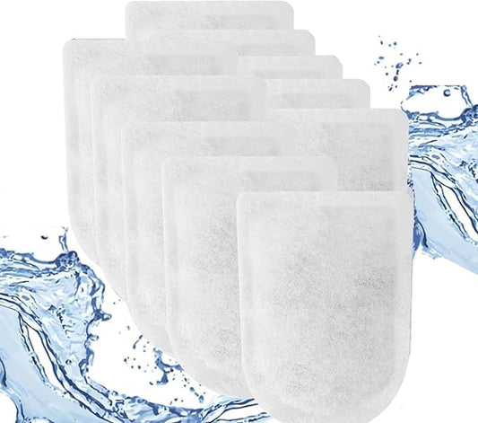 10 Packs Carbon Filter Cartridges for Whisper EX Filters, Replacement Filter Cartridges Large, Fits Whisper EX30/EX45/EX70 Filters-PurrikoPets