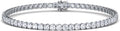 0.50-15 Carat Lab Grown Classic Diamond Tennis Bracelet 4 Prong Setting Luxury Collection (F-G Color, SI Clarity) Length- 7 Inch
