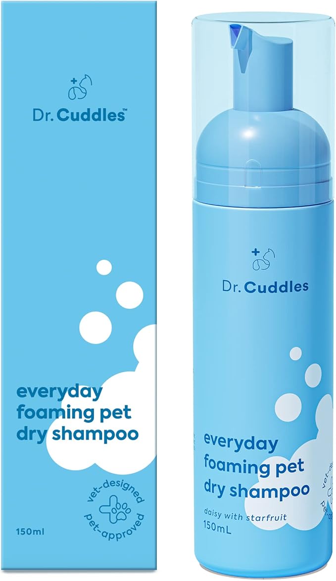 Foaming Dog Dry Shampoo, Waterless Dog Shampoo No Rinse - Waterless Cat Shampoo, Natural Botanicals & Deodorant for Fresh Smelling Fur on Dogs & Cats, Vet Formulated, Cleans & Conditions, Summer Pawty-PurrikoPets