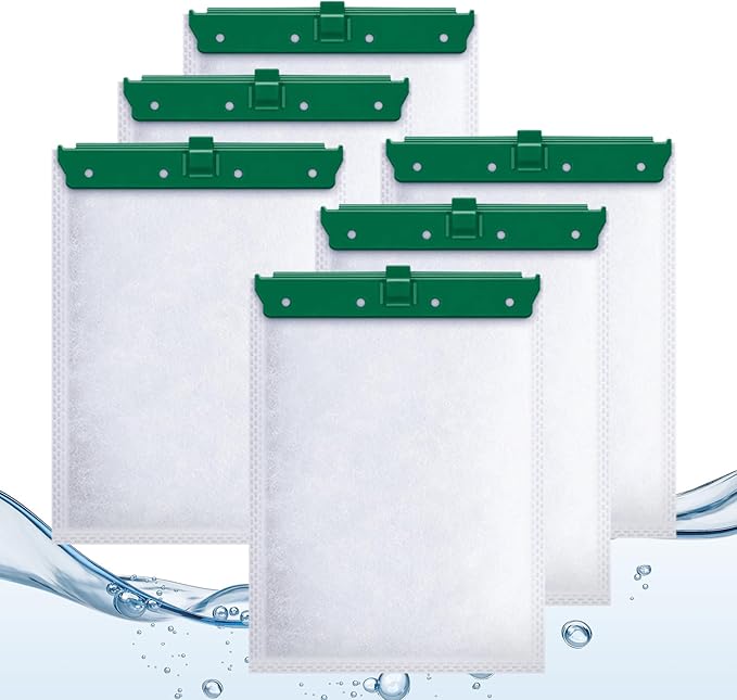 6 Pack Medium Aquarium Filter Cartridge for Whisper Bio Bag Power Filters, Medium Filter Cartridges for Repto Filter-PurrikoPets