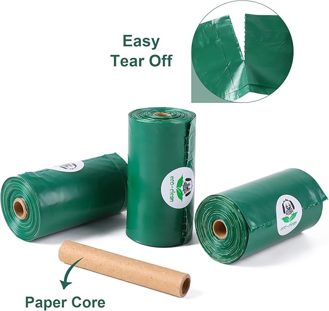 ECO-CLEAN 360 Count Dog Poop Bags with Dispenser, Leak-Proof, Lavender scented-PurrikoPets