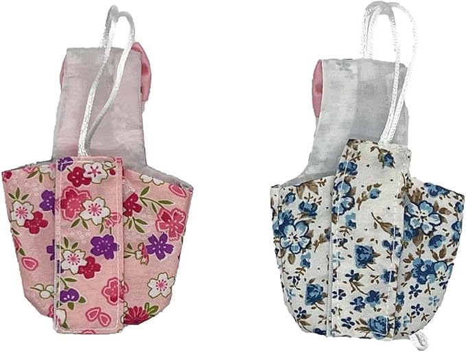 2 PCS Cute Birds Suit Parrots Holiday Reusable Pink&Blue Decoration Pet Bird Clothes for Parrot Pet Chicks-PurrikoPets