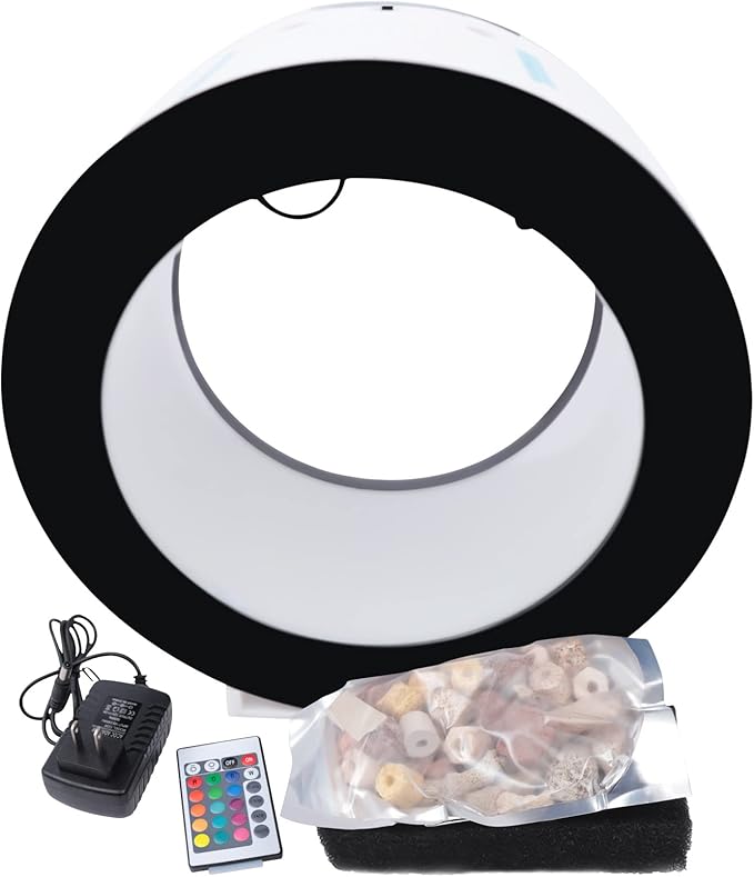 4.8Gal Jellyfish Aquarium Fish Aquarium with Water Circulation and Intelligent Filtration System, 16 Colors and 4 Light-Changing Effects Fish Tank Without Aquarium Water Chiller-PurrikoPets