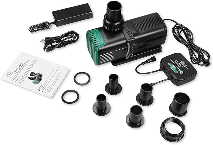 4800GPH Aquarium 36V DC Water Pump with Controller, 105W Submersible and Inline Return Pump for Fish Tank,Fountains,Sump,Hydroponic,Pond,Freshwater and Marine Water Use,25FT Max Lift-PurrikoPets