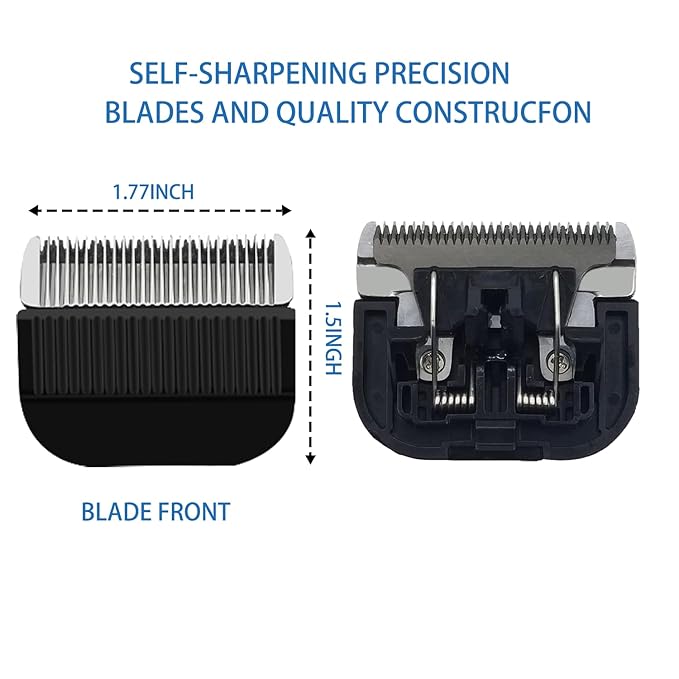 2 Pcs Hair clipper Detachable Replacement Blades, Compatible with wahls Models 6275LP/9179/9590/9590/9591/9639/96459649LP/9655/79434/79434/79003/79005-MODEL 216779005-MODEL 2167767 Hair Clippers-PurrikoPets