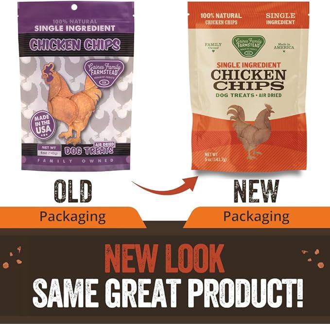 Gaines Family Farmstead Chicken Chips for Dogs – 6 oz Natural, High-Protein Dog Treats, Rawhide-Free Chews, Single Ingredient, Grain-Free, Made in USA-PurrikoPets
