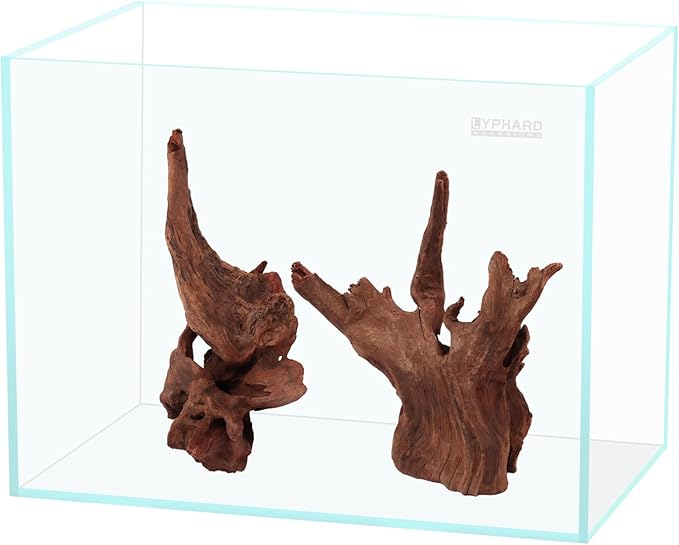 2.5 Gallon Rimless Aquarium Tank, Ultra Clear Low Iron Nano Fish Tank for Betta Shrimp, L11.8×W5.5×H9.8 Glass Thickness 5mm with EVA Foam Leveling Mat-PurrikoPets