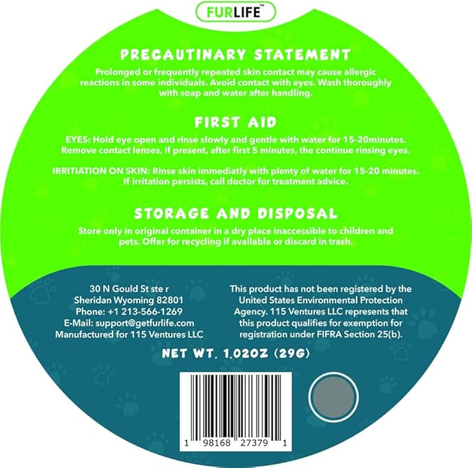 FurLife Flea and Tick Collar for Dogs – Waterproof Grey Dog Collar, Pet Supplies for Tick and Flea Prevention for Dogs, Safe for All Breeds-PurrikoPets