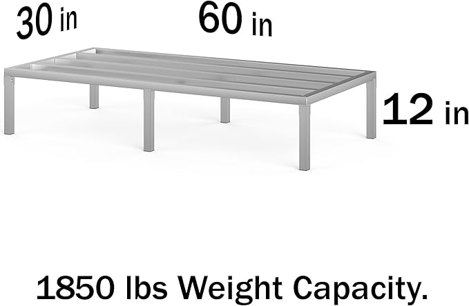 30 in X 60 in. Aquarium Stand | Industrial Style Aluminum Fish Tank Base with Open Frame Design-PurrikoPets