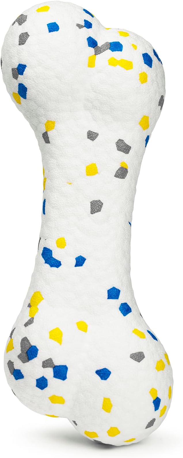 7.28" Indestructible Large Bone Balls for Aggressive Chewers Durable Stick Bouncy Interactive Chew Toy for Dogs Fetch Game Lightweight Floating Outdoor Training, White-PurrikoPets