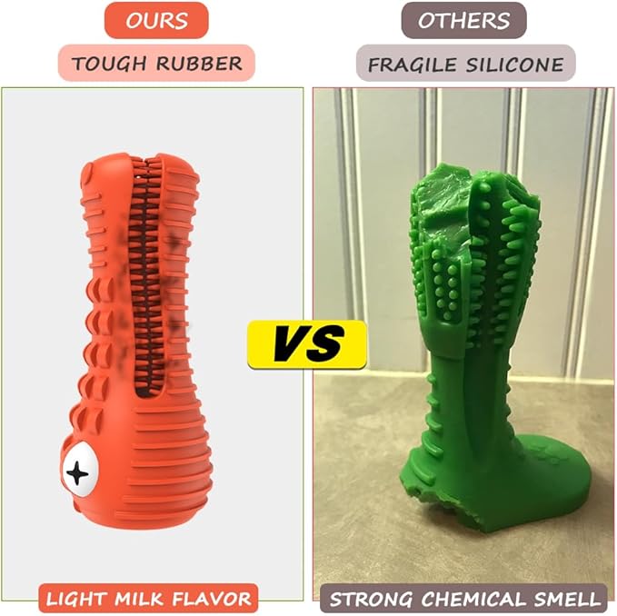 Dog Toys for Aggressive Chewers Large Medium Breed, Indestructible Dog Toothbrush Chew Toys, Squeaky Interactive Tough Extremely Durable, Dogs Toys to Keep Them Busy-PurrikoPets