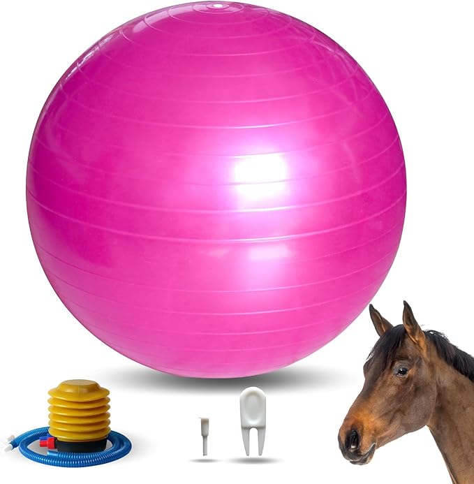 17 Inch Horse Play Balls Anti-Burst Herding Ball for Horse Mega Equine Ball for Play Training Horses Soccer Balls-PurrikoPets