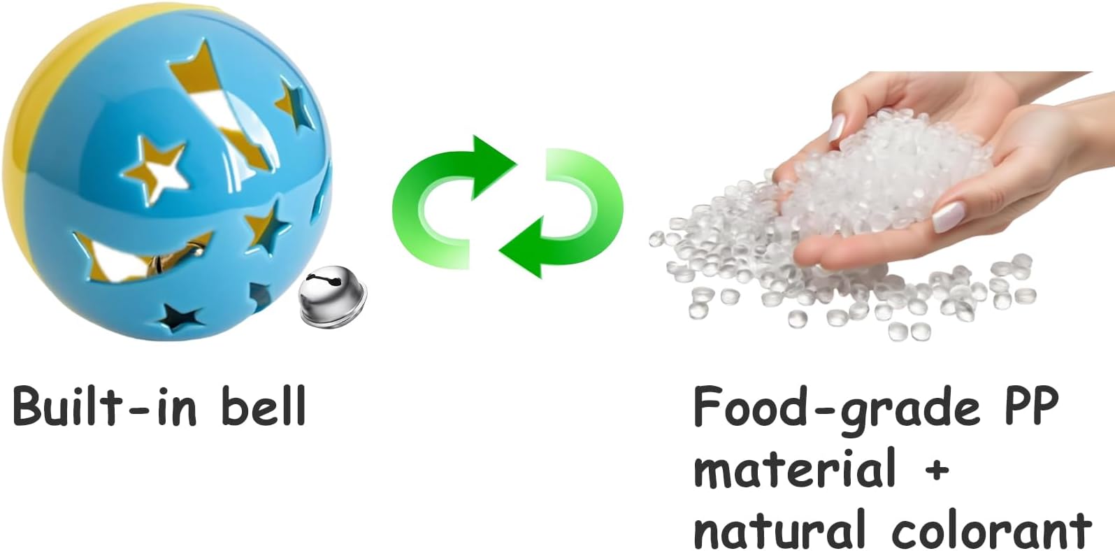 6-Pack Cat Toys for Kittens and Cats, On Cloud Nine (1.5'', Basic Cat Toy Set)-PurrikoPets