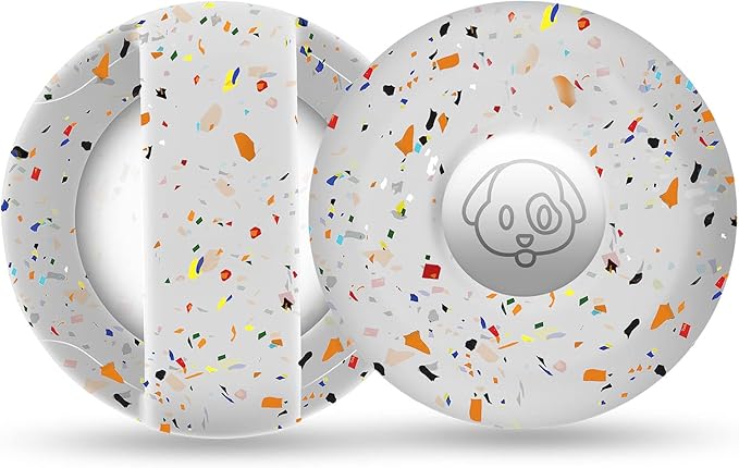 Airtag Holder for Dog Collar, Cibaabo Silicone Air Tag Case Cover Compatible with Apple Airtags for 0.8-1.2inch Cat Pet Collar Harness Loop-PurrikoPets