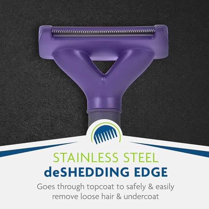 FURminator deShedding Tool For Medium/Large Cats, Short Hair, Removes Loose Hair From Shedding-PurrikoPets