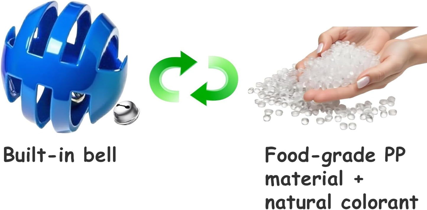 10-Pack Cat Toy Balls with Bell for All Cats, Playtime Paradise (1.5'' - 2.3'', Cat Toys Mega Set)-PurrikoPets