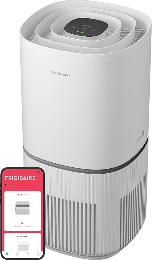 Frigidaire PureA300 XL HEPA Air Purifier with Wi-Fi for Large Rooms, Covers up to 1,685 Sq. Ft., 3-Stage Filtration, Energy Star Certification, Air Quality Monitoring, Smart Mode, Ultra Quiet, White-PurrikoPets
