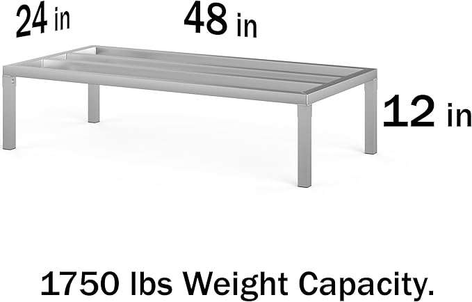 24 in X 48 in. Aquarium Stand | Industrial Style Aluminum Fish Tank Base with Open Frame Design-PurrikoPets