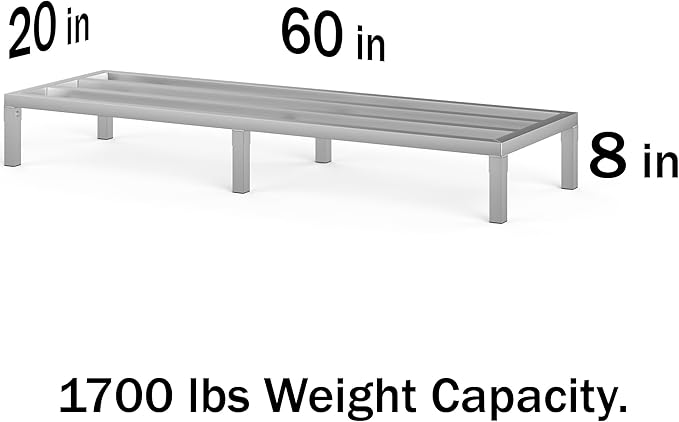 20 in X 60 in. Aquarium Stand | Industrial Style Aluminum Fish Tank Base with Open Frame Design-PurrikoPets