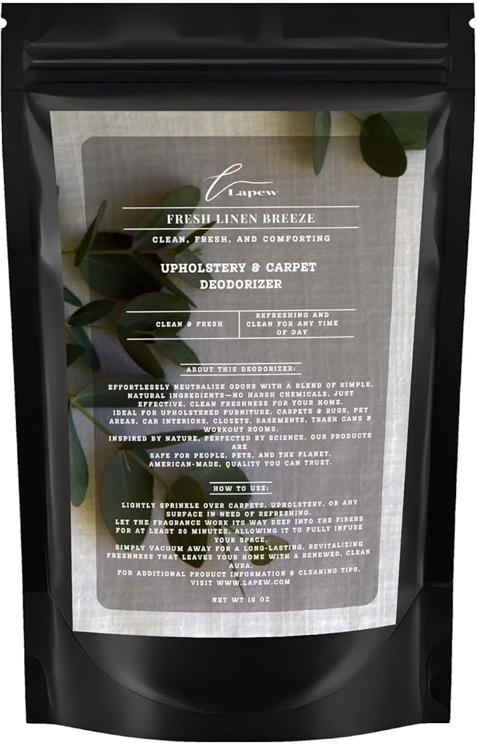 Fresh Linen Breeze Carpet Freshener Powder: Powerful Odor Eliminator for Home, Upholstery Deodorizer, Carpet Deodorizer, Pet Urine, Cat Litter Box - Fresh Linen Breeze Fragrance-PurrikoPets