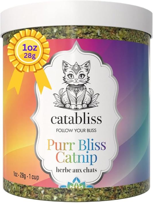 1oz Cat Nip for Cats, Turbo Charging Blend for Refillable Catnip Toys, 100% Essential Natural Cat Weed Treat, Non-Addictive, Enhancing Play for Indoor Cats-PurrikoPets