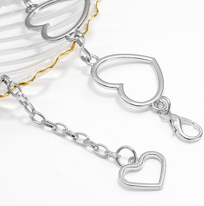 Metal Waist Chain Women - Love Hearts Pendant Adjustable Link Belt