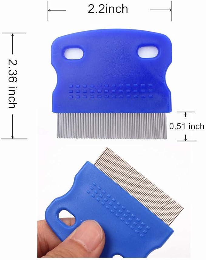 2 Pcs Cat Combs Dogs Grooming Combs Tear Stain Remover, Effectively Removes Crust, Loose Hair, Eye Stain on Pet(Random Color)-PurrikoPets