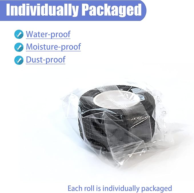 9 Pack 1" x 5 Yards Self Adhesive Bandage Wrap Self Stick Wrap for Ankle, Wrist, Finger, Sports, Breathable Cohesive Vet Tape for Pets (Black)-PurrikoPets