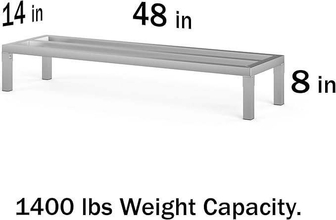 14 in X 48 in. Aquarium Stand | Industrial Style Aluminum Fish Tank Base with Open Frame Design-PurrikoPets
