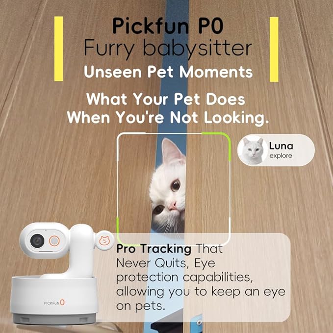 AI Dog Camera, Smart Security Camera Indoor with Phone App [Pet Recognition, Daily Activity Analysis & Motion Tracking] Cat Cam 5MP HD, 360° View, 2-Way Audio, Night Vision, 5G WiFi-PurrikoPets