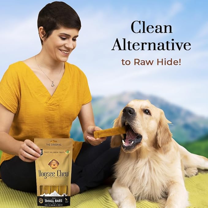 Dogsee Original Himalayan Yak Cheese Dog Chews (Small - 3 Bars) | Fights Plaque and Tartar| Yak Chews for Small Dogs | Rawhide Free | Easily Digestible Dog Treats-PurrikoPets