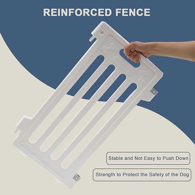 Dog Playpen with Door, DIY Shape Combination Puppy Pen,25.5" H 10-Panel Dog Fence,Non-Slip & Secure Pet Gate, Easy to Assemble(Standard Room)-PurrikoPets