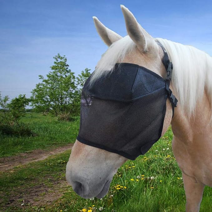 EquiVizor 95% UV Eye Protection (COB) Standard Horse Fly Mask - Help with Uveitis, Corneal Ulcer, Light Sensitivity. Designed to Stay On Your Horse, Off The Ground.-PurrikoPets
