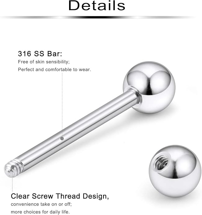 Ftovosyo 16Pcs Nipple Piercing Jewelry 14G Surgical Steel Nipple Rings Hoop Rings Retainer Piercing Jewelry for Women Men 14MM (9/16 Inch)