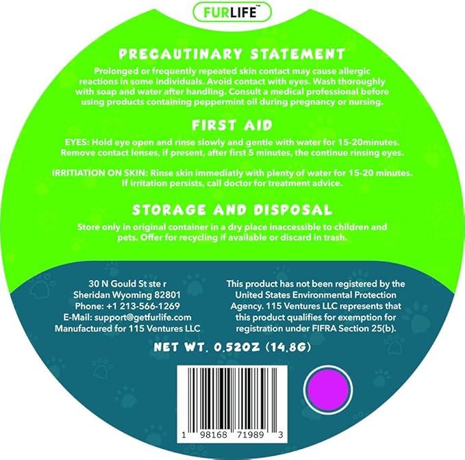 FurLife Pink Dog Tag, Flea and Tick Prevention for Dogs - Waterproof Pendant for Collar, Safe for All Breeds-PurrikoPets