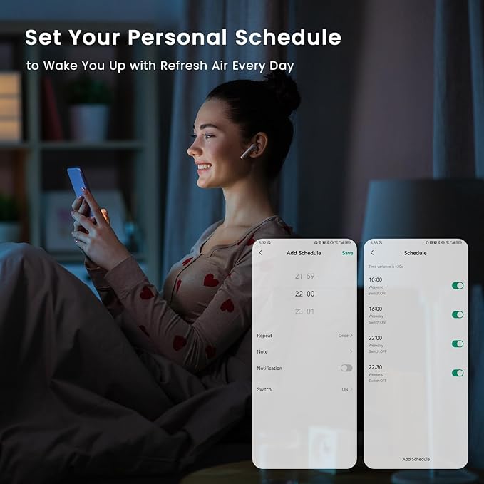 Afloia Air Purifiers for Home Bedroom Large Room Up to 1076 Ft², Smart WiFi Works with Alexa, 3-Stage Filter Cleaner Odor Eliminator, Pet Dander Pollen Allergy Dust Mold Smoke, 22dB, Kiloplus-PurrikoPets