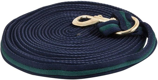 Dura-Tech Cushion Lunge Line for Horses | Stable Use & Horse Training | Horse Lunge Line with Snap | Durable Horse Lead Rope | 30 Foot Length | Replaceable Brass Snap-PurrikoPets