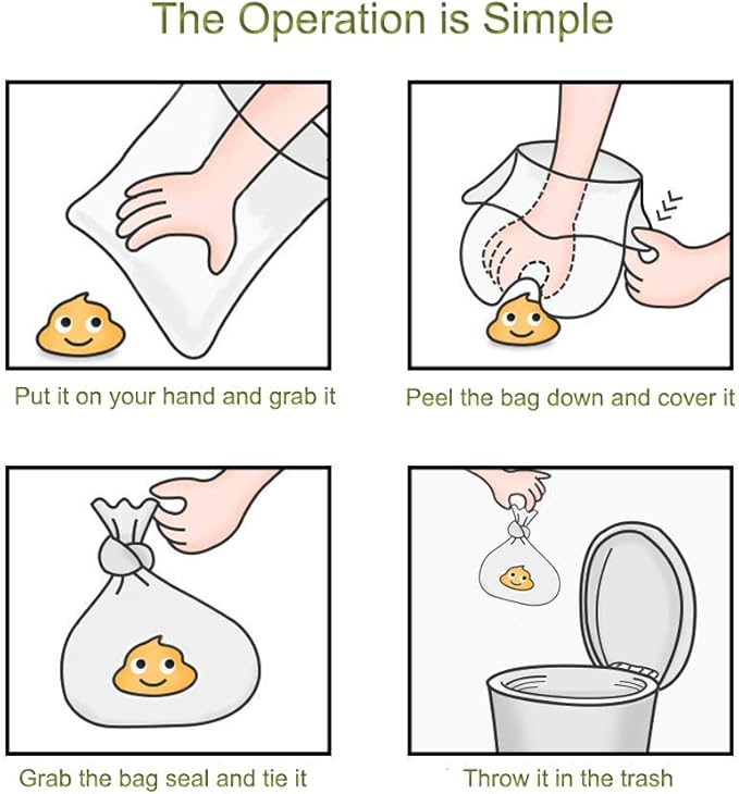 ECO-CLEAN Dog Poop Bags, 24 Rolls/360 Bags with Dispenser, Dog Waste Bags, Unscented, Leak-Proof, Easy Tear-Off-PurrikoPets