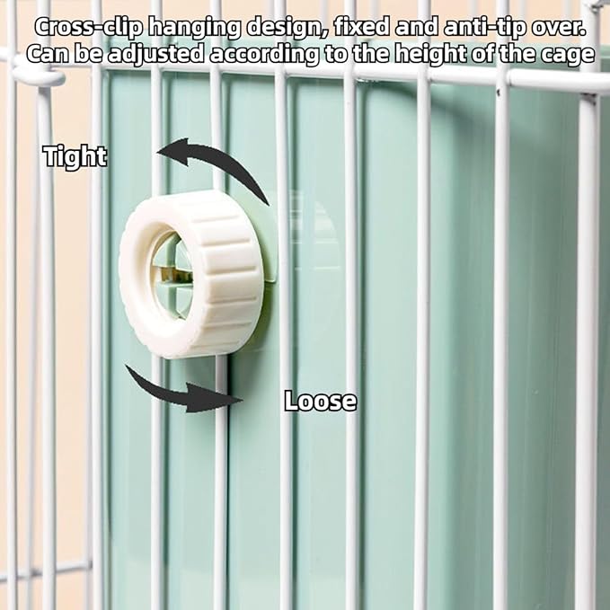 2 in 1 Food Hay Feeder for Guinea Pig, Rabbit Feeder, Indoor Hay Feeder for Guinea Pig, Rabbit, Chinchilla, Feed Bowls Use for Grass & Food (Pink)-PurrikoPets