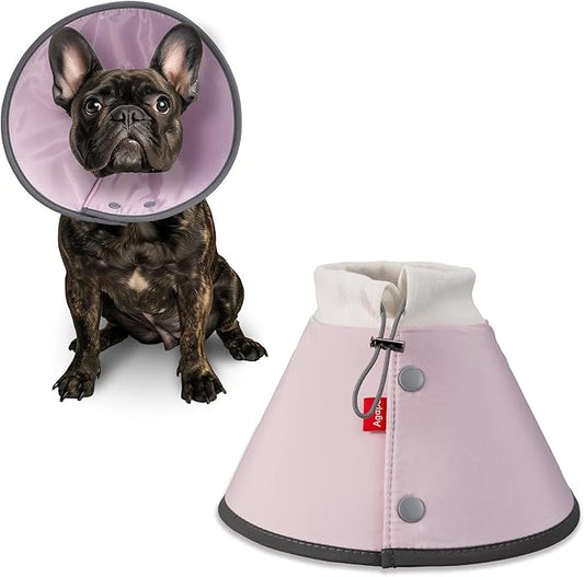 Agape Soft Dog Cone for Small Dogs & Cats, Comfy Dogs Recovery Collar After Surgery, Adjustable E Collar Alternative to Stop Licking, Protective Elizabethan Collars for Pup, Comfortable Dog Cones-PurrikoPets