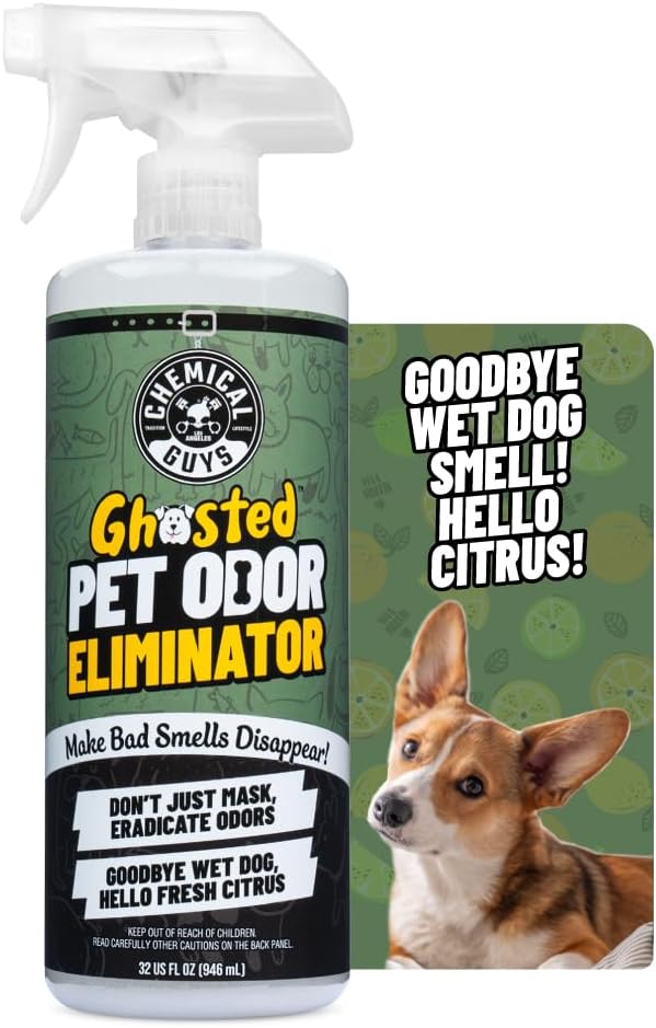Ghosted Pet Odor Eliminator, Refresh Your Home, Car, Office, & More, from Chemical Guys (32 Fl Oz) - Fresh Citrus Scent - PCS10232-PurrikoPets