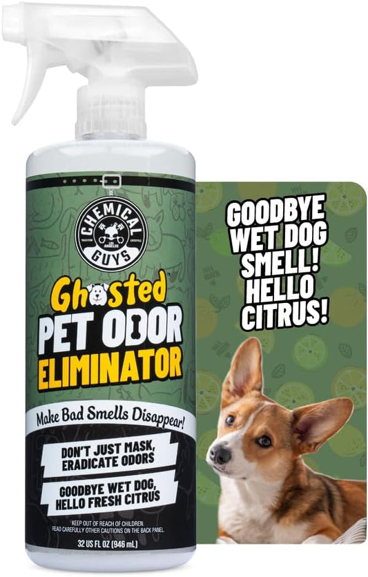 Ghosted Pet Odor Eliminator, Refresh Your Home, Car, Office, & More, from Chemical Guys (32 Fl Oz) - Fresh Citrus Scent - PCS10232-PurrikoPets