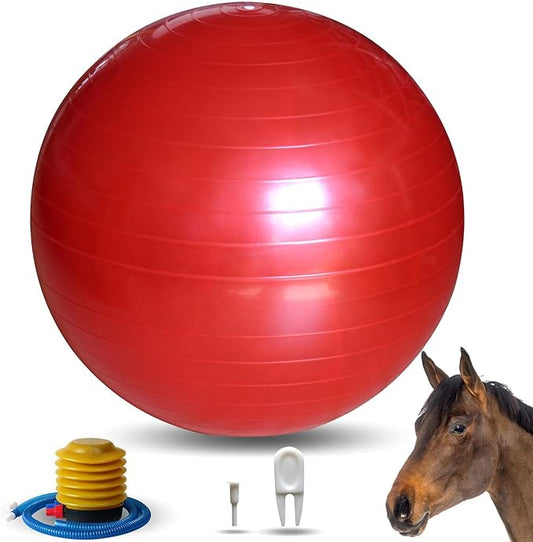 17-Inch Equine Ball for Play & Training - Anti-Burst, Mega Horse Soccer Ball for Goat, Donkey-PurrikoPets