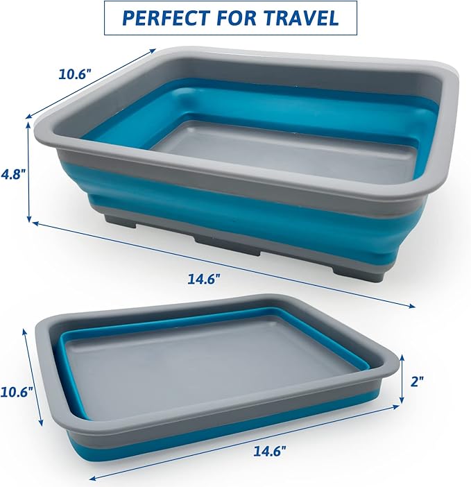 Fhiny 2PCS Open Cat Litter Box, Kitten Potty Pan Semi-Enclosed Foldable Waterproof Travel Toilet Low Entrance for Indoor Cats Small Pet Kitty Rabbit Supplies Easy to Clean and Assemble-PurrikoPets