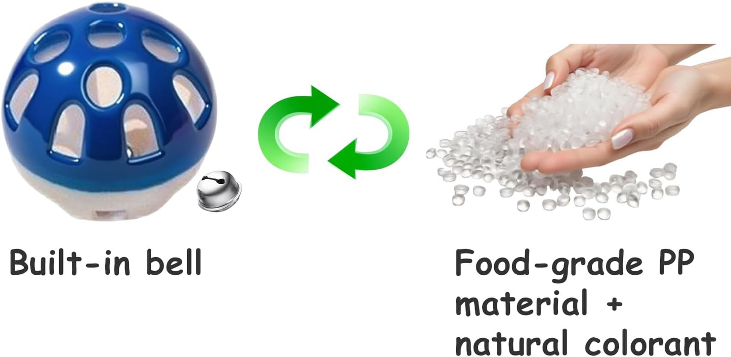 10-Pack Cat Toy Balls with Bells for Kittens and Cats of All Breeds (1.5'' - 2.2'', Cat Toys Deluxe Pack)-PurrikoPets