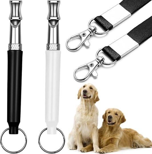 2 Pack Ultrasonic Dog Whistles - Stop Dog Barking, Professional Silent Recall Training Whistle, Ultra-Wide Frequency for All Dog Breeds-PurrikoPets